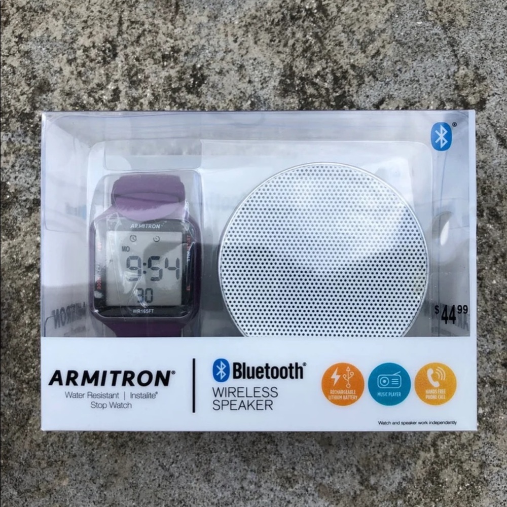 NIB ARMITRON Watch and Speaker